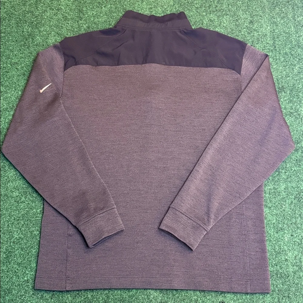 Nike Golf: Dri-Fit Quarter-Zip Pullover (Gray & Black / Size Large) - Picture 4 of 5